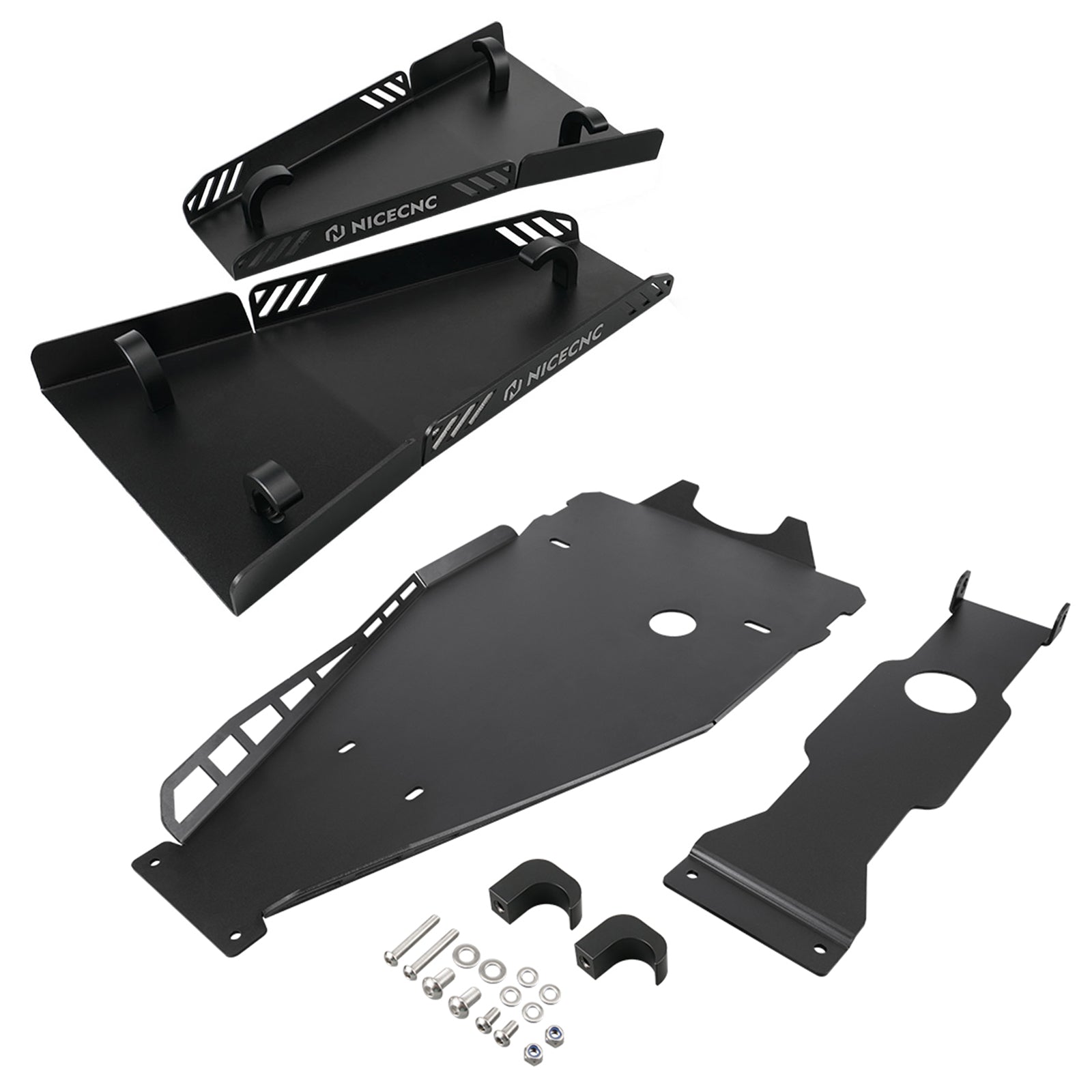 Full Chassis Glide & Swing Arm Skid Plate Protector Guard For Yamaha YFZ450R 2009-2024