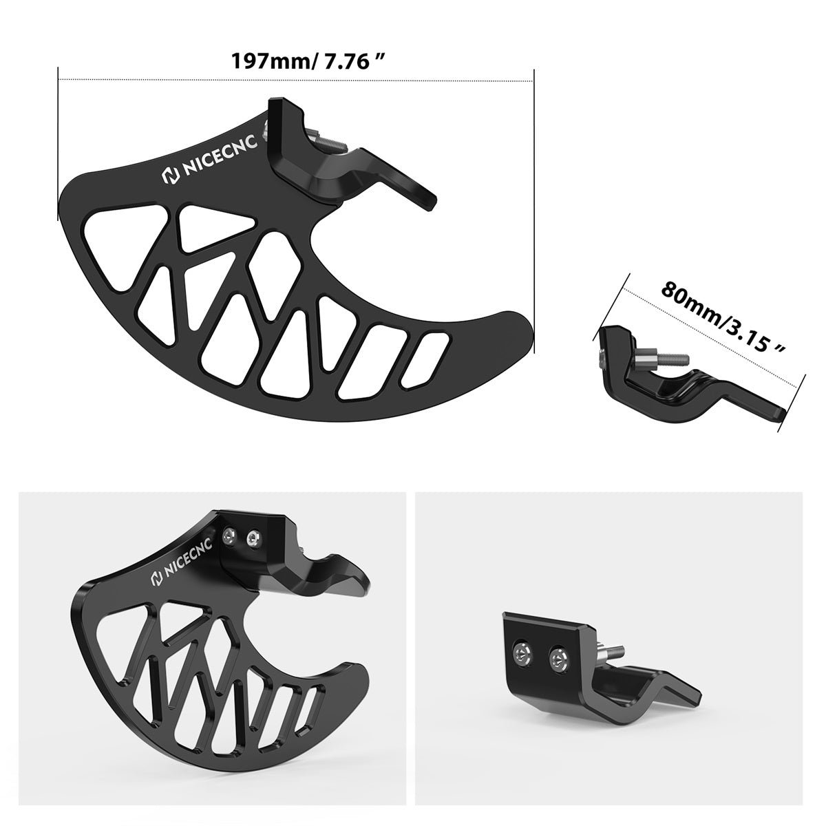 Front Brake Caliper Guard & Disc Guard For Surron Light Bee Segway X160 X260