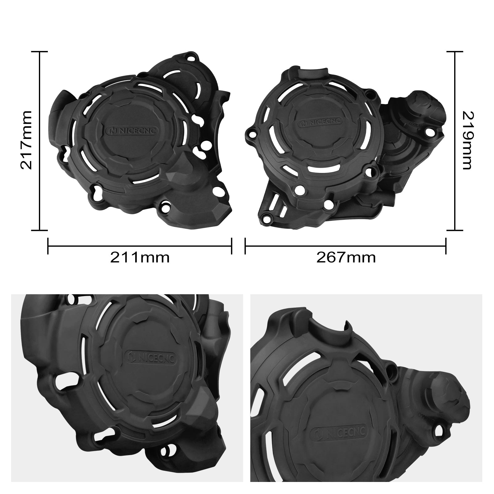 Engine Clutch Cover Ignition Guard For KTM Husqvarna GasGas 250 300 2023-2024