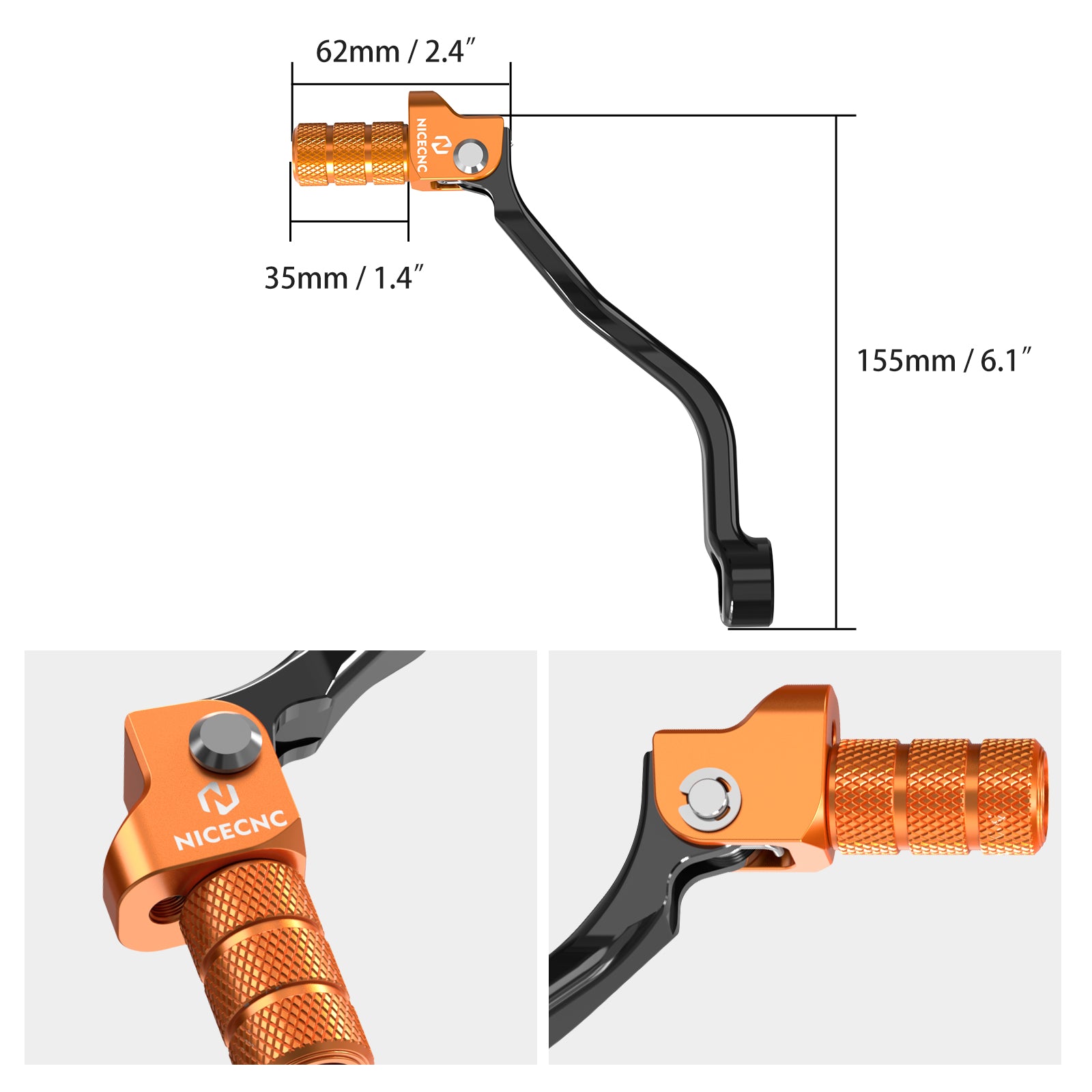 Forged Gear Shift Lever Folding Tip For KTM Husqvarna 125-300 2023-2024 GasGas 125-350 2024