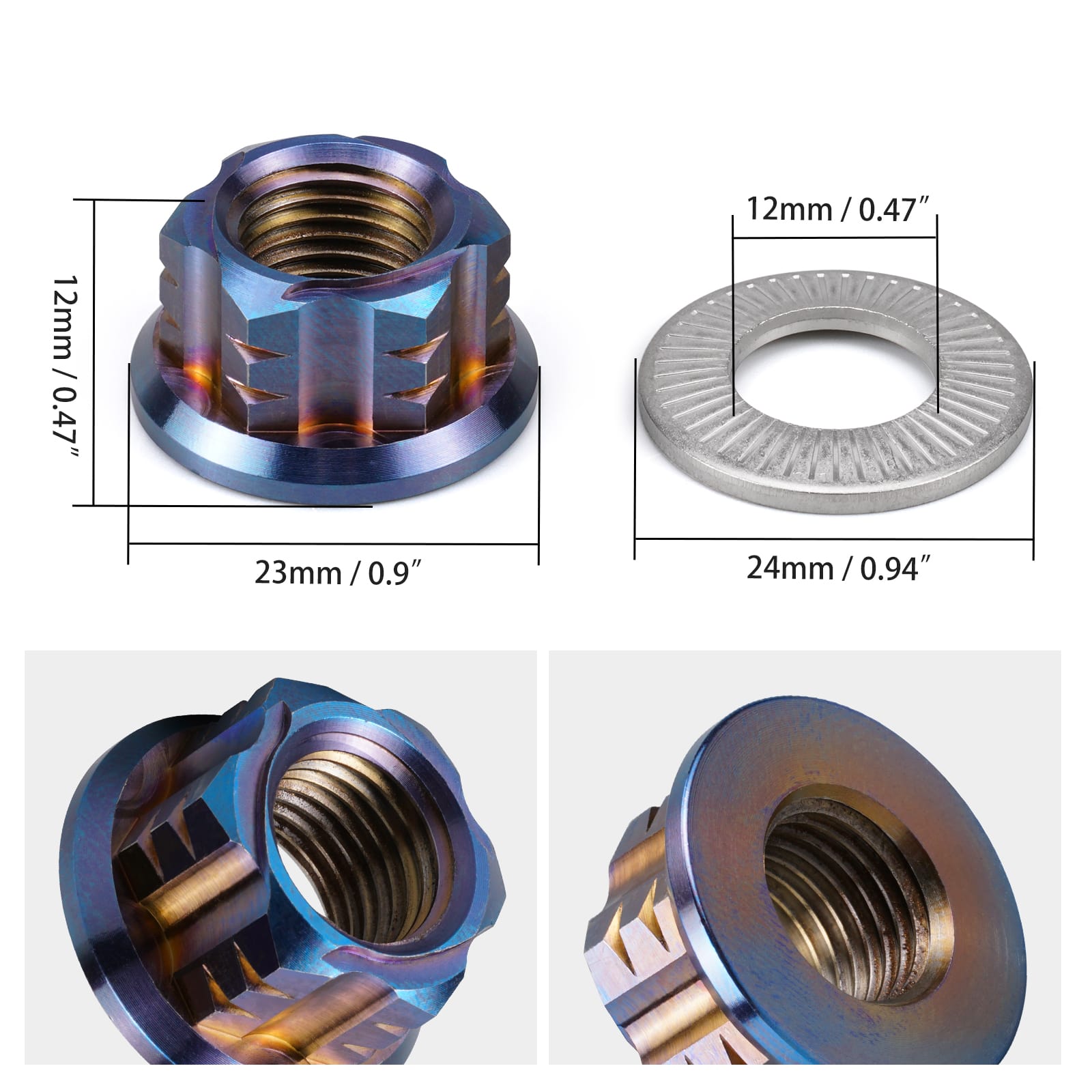 Chain Tensioner Adjuster Blocks Rear Axle Nut Wheel Spacers For Surron Light Bee Segway X160 X260