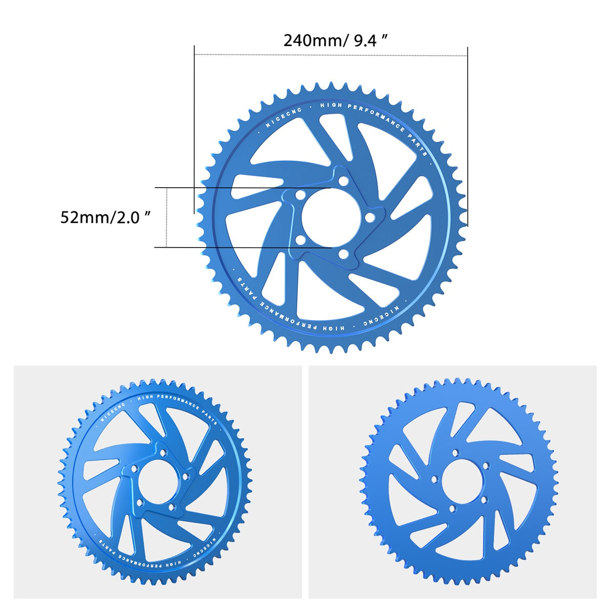 58T Rear Sprocket & Sprocket Bolts For Surron Light Bee Segway X160 X260