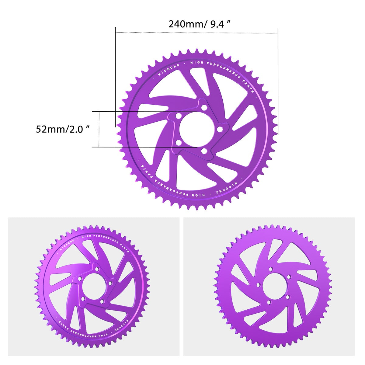 58T Rear Sprocket For Surron Light Bee X/ S/ L1E Segway X160 X260