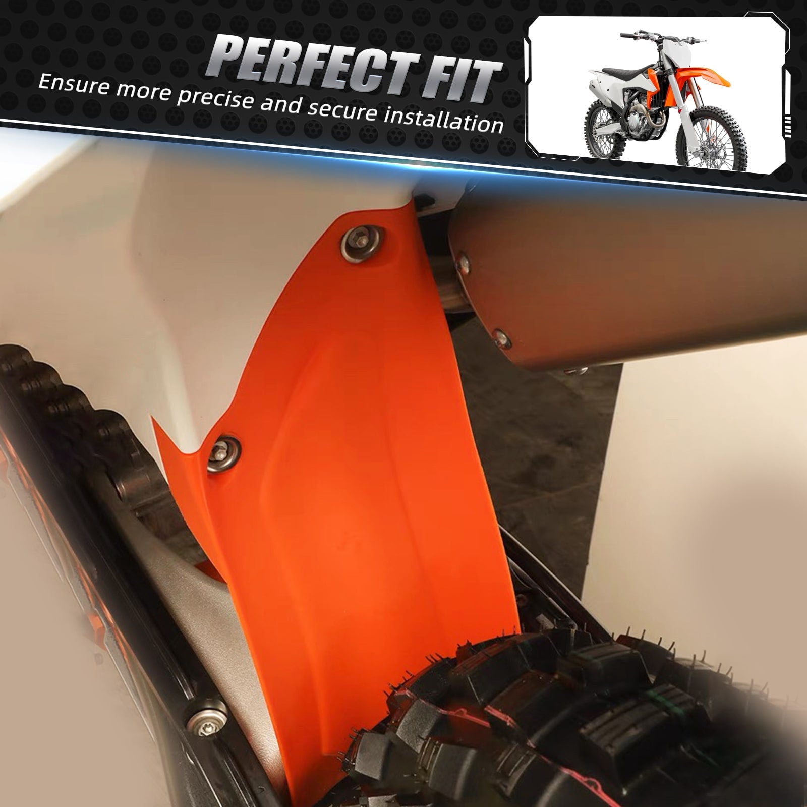 Rear Shock Mud Cover Guard Fender For KTM 350 500 EXC-F 2024