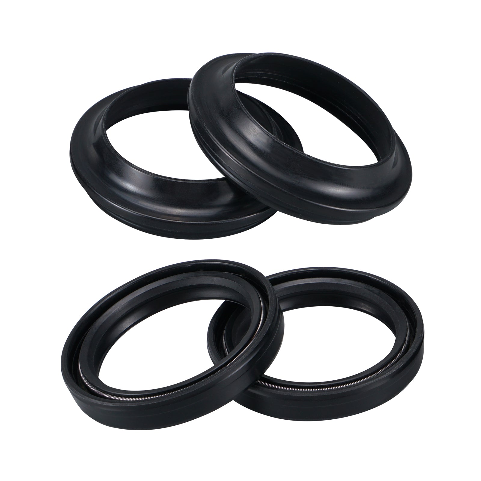 Front Fork Oil Seals Dust Seals Kit For Yamaha Kawasaki Honda Triumph