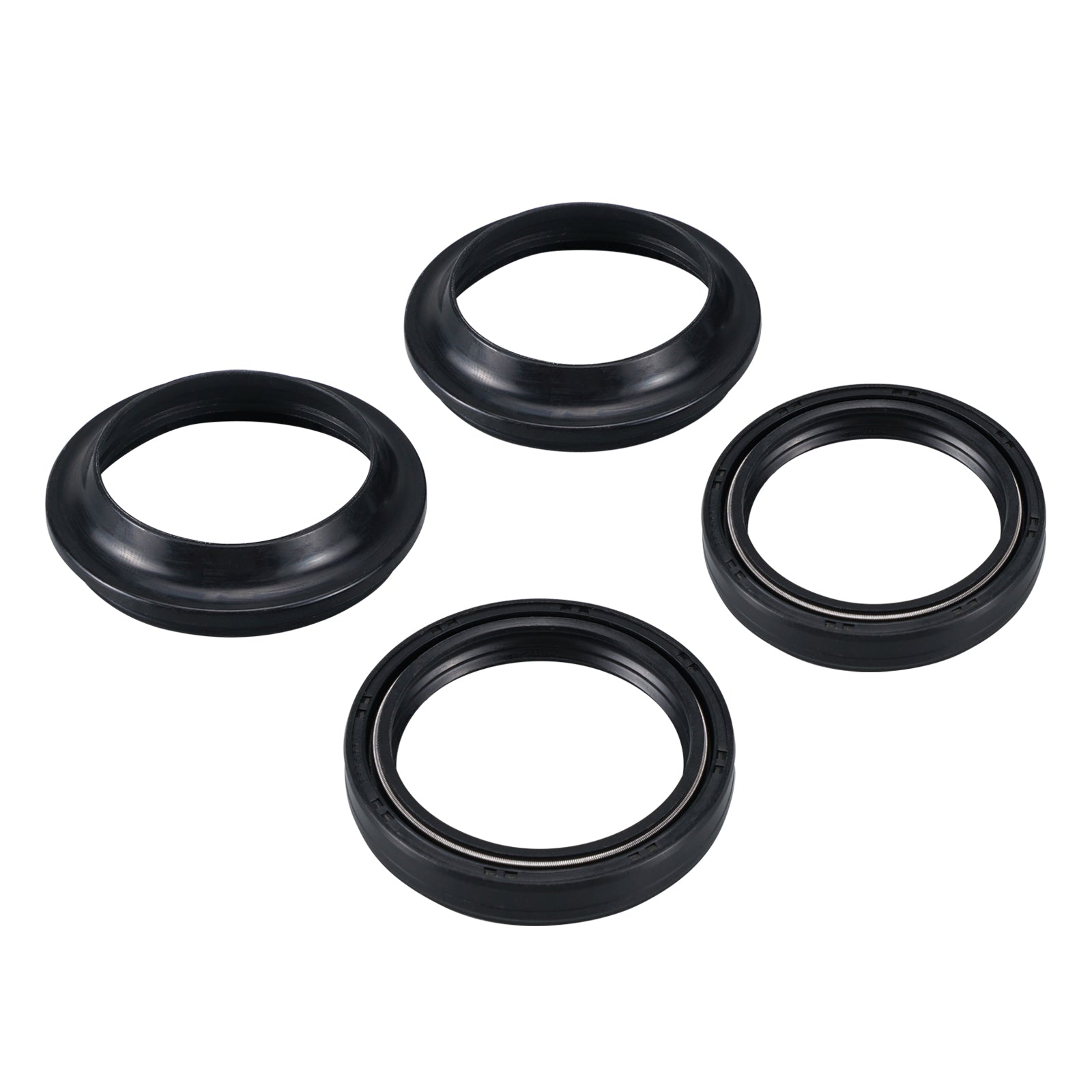 Front Fork Oil Seals Dust Seals Kit For Yamaha Kawasaki Honda Triumph