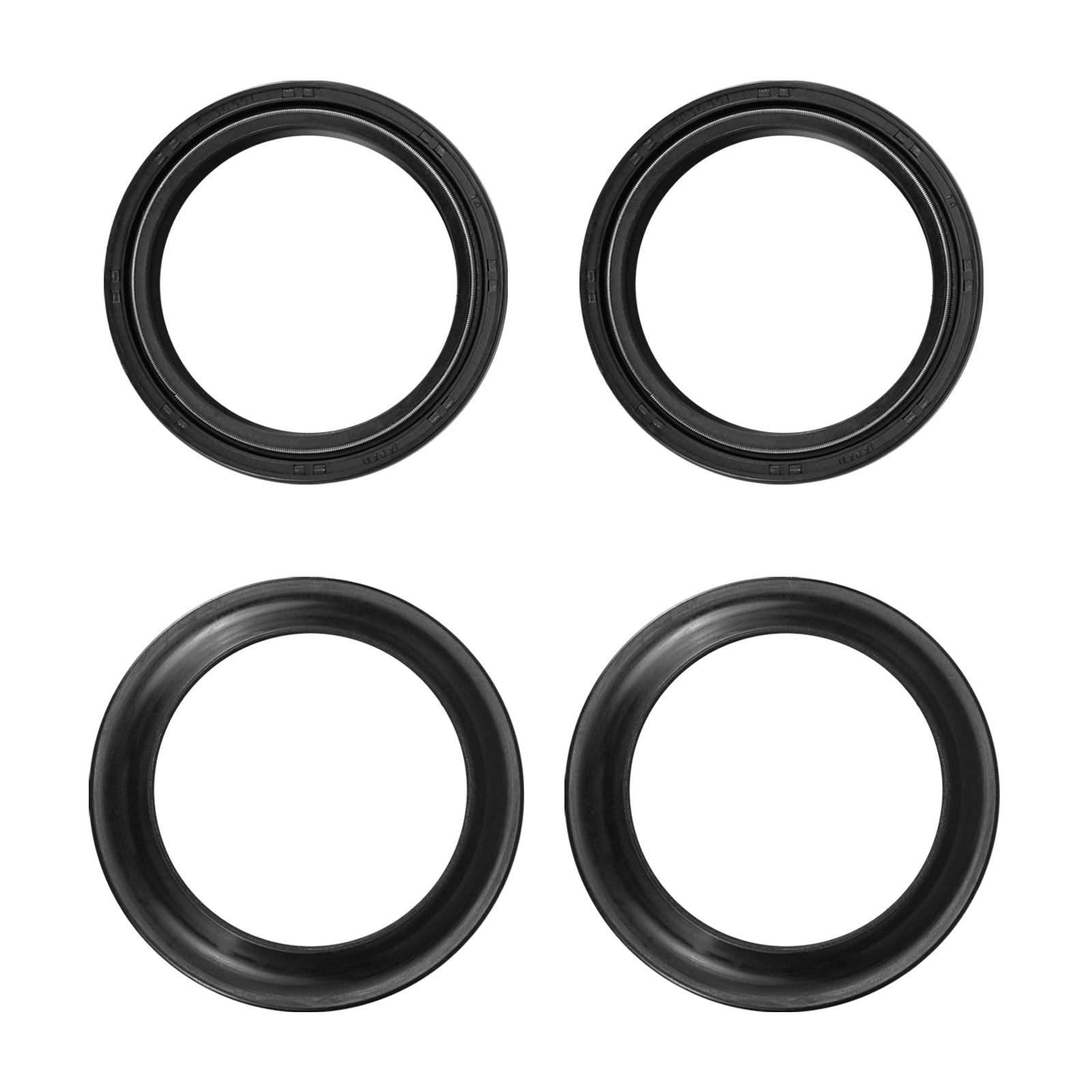 Front Fork Oil Seals Dust Seals Kit For Yamaha Kawasaki Honda Triumph