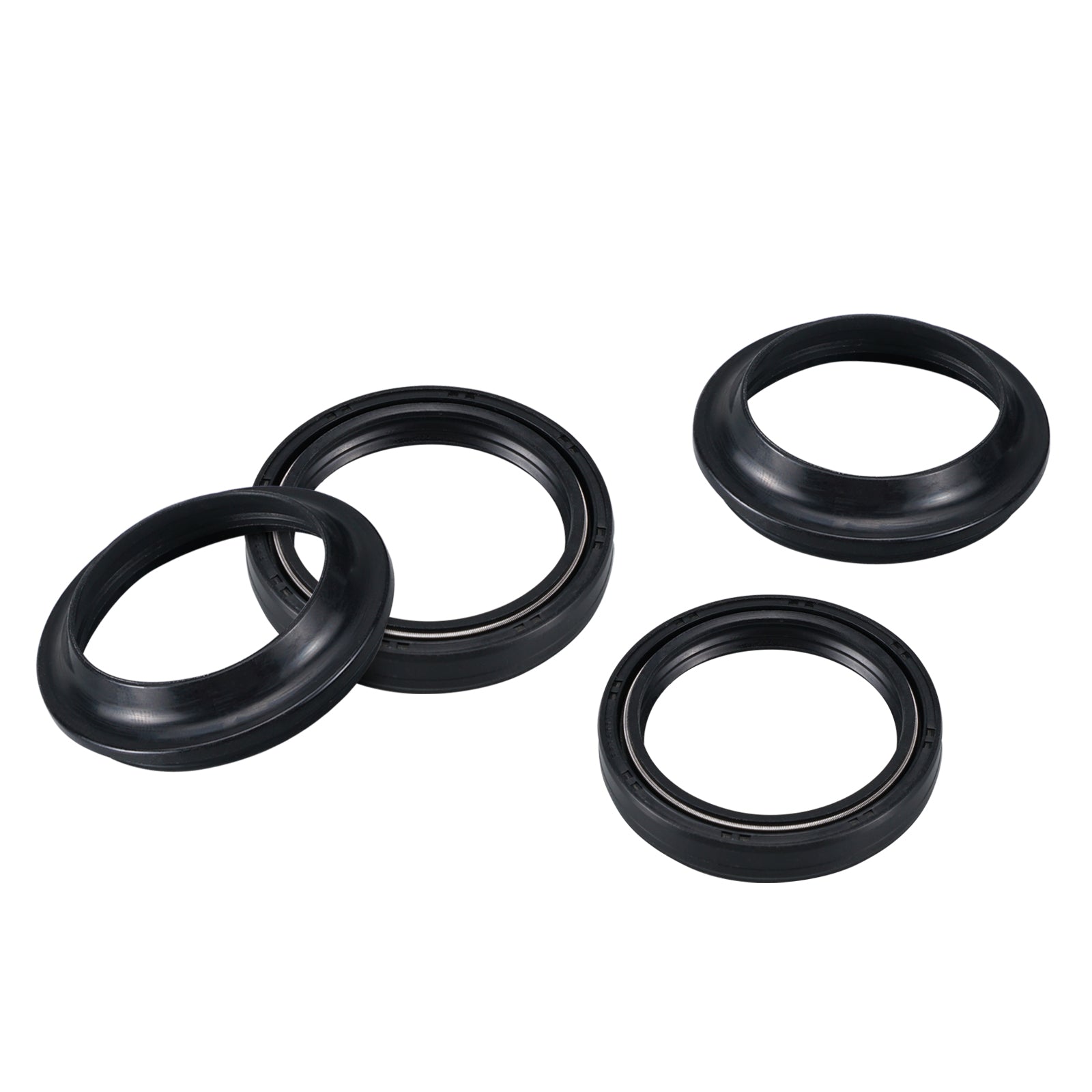 Front Fork Oil Seals Dust Seals Kit For Yamaha Kawasaki Honda Triumph