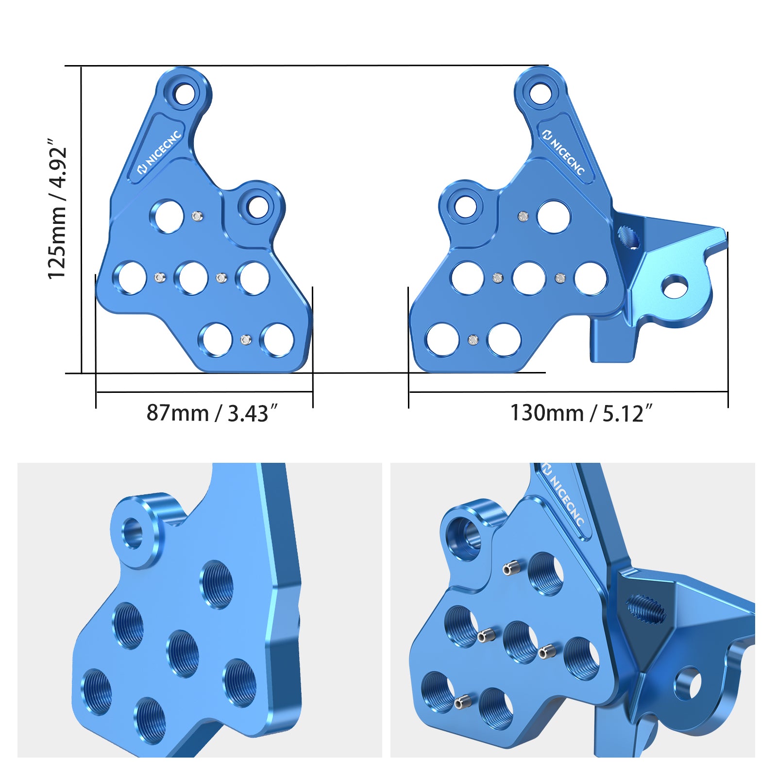 Pair Foot Pegs Bracket Package For Surron Light Bee X/ S/ L1E Segway X160 X260