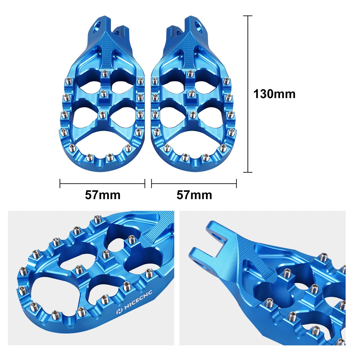 Wide Lengthened Enlarged Foot Pegs For Suzuki DRZ400S 2000-2024