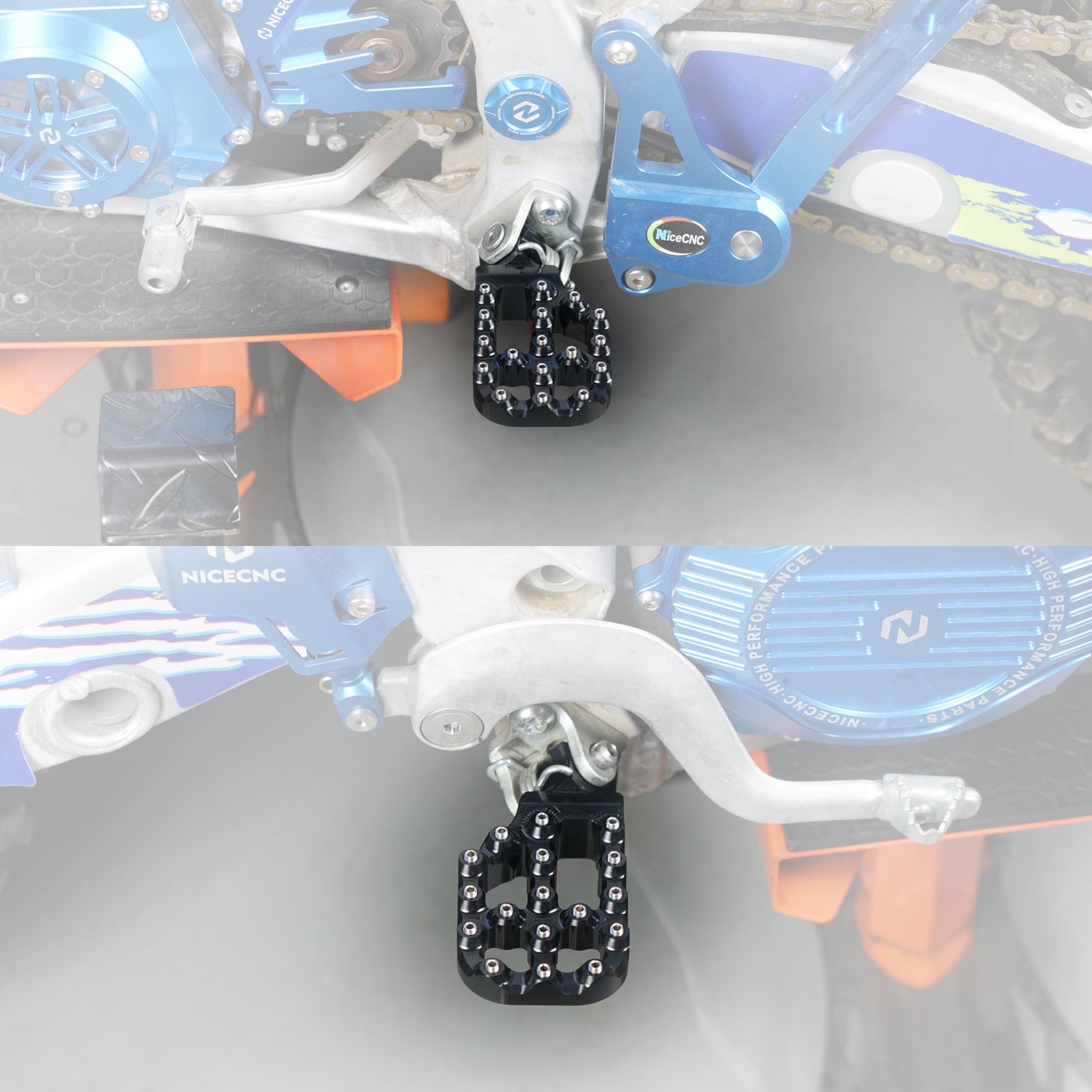 Extender Offset Foot Pegs Footrests For Yamaha YZ250F WR250F WR450F 2005-2023