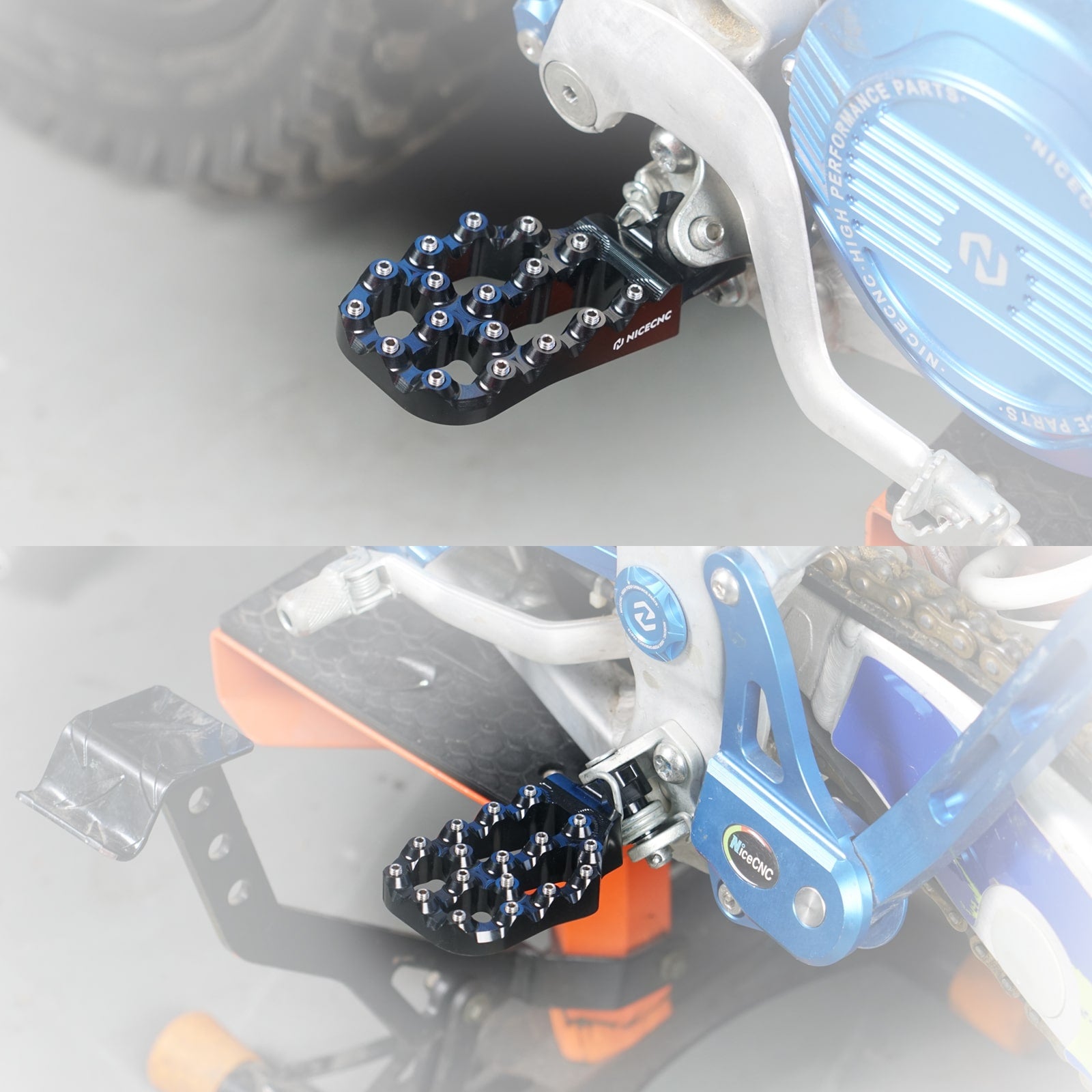 Extender Offset Foot Pegs Footrests For Yamaha YZ250F WR250F WR450F 2005-2023