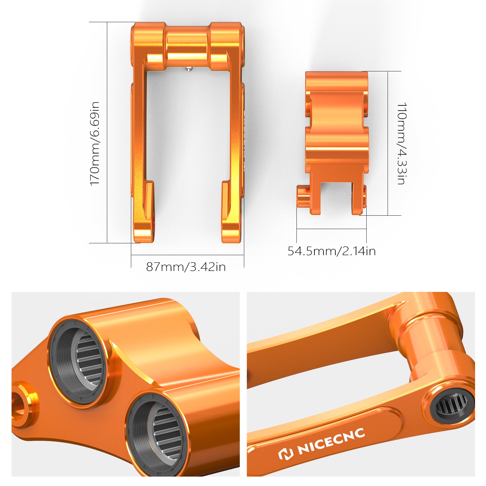 2'' Rear Suspension Drop Lowering Link Kit For KTM 690 Enduro SMC R Gas Gas 700