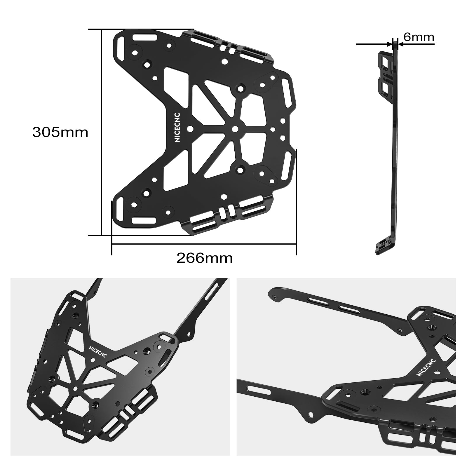 Rear Luggage Rack Frame for Yamaha Tenere 700 /XTZ700 2019-2024