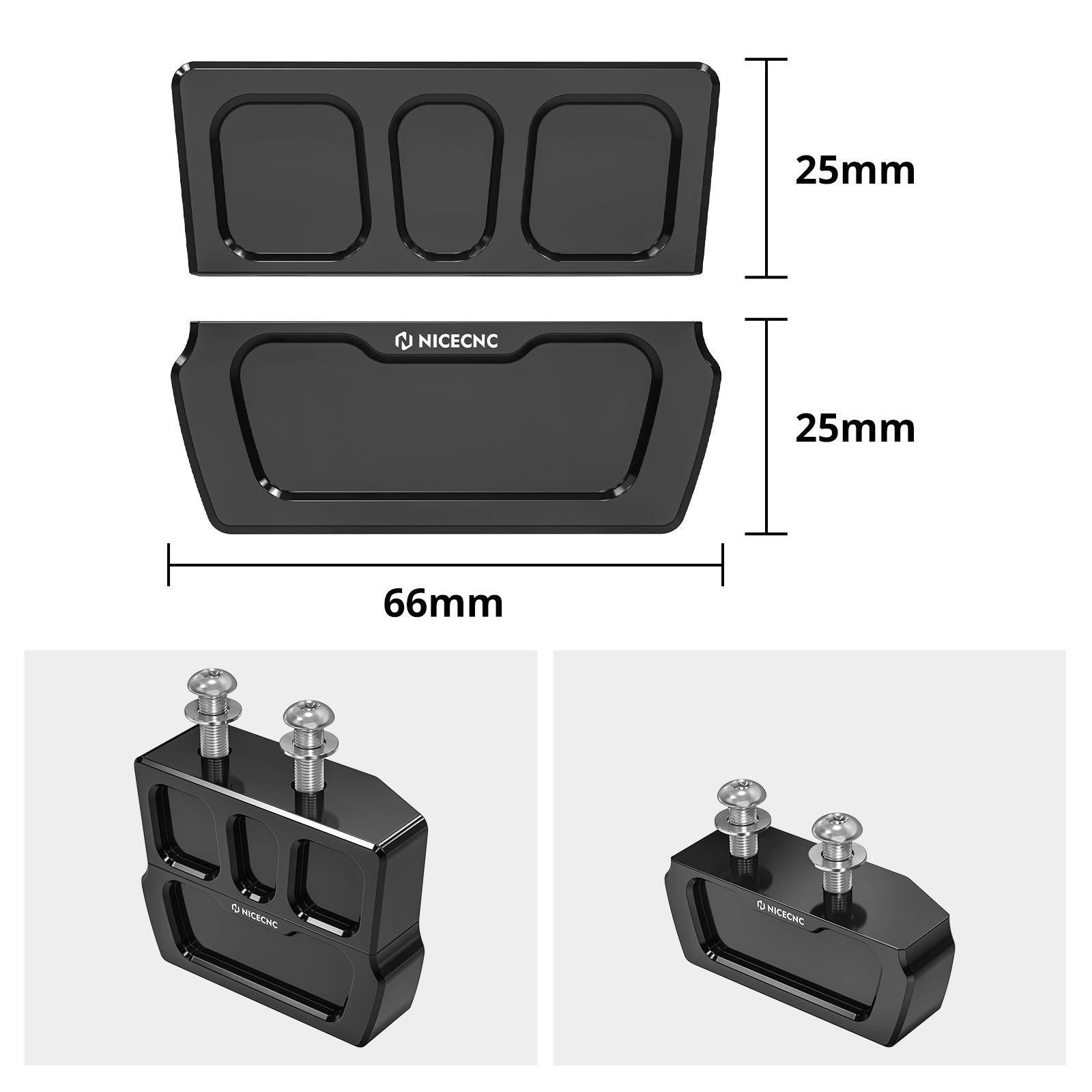 1 Set Kickstand Lift Block 1" / 2" For Harley Davidson Sportster Models 2003-2019