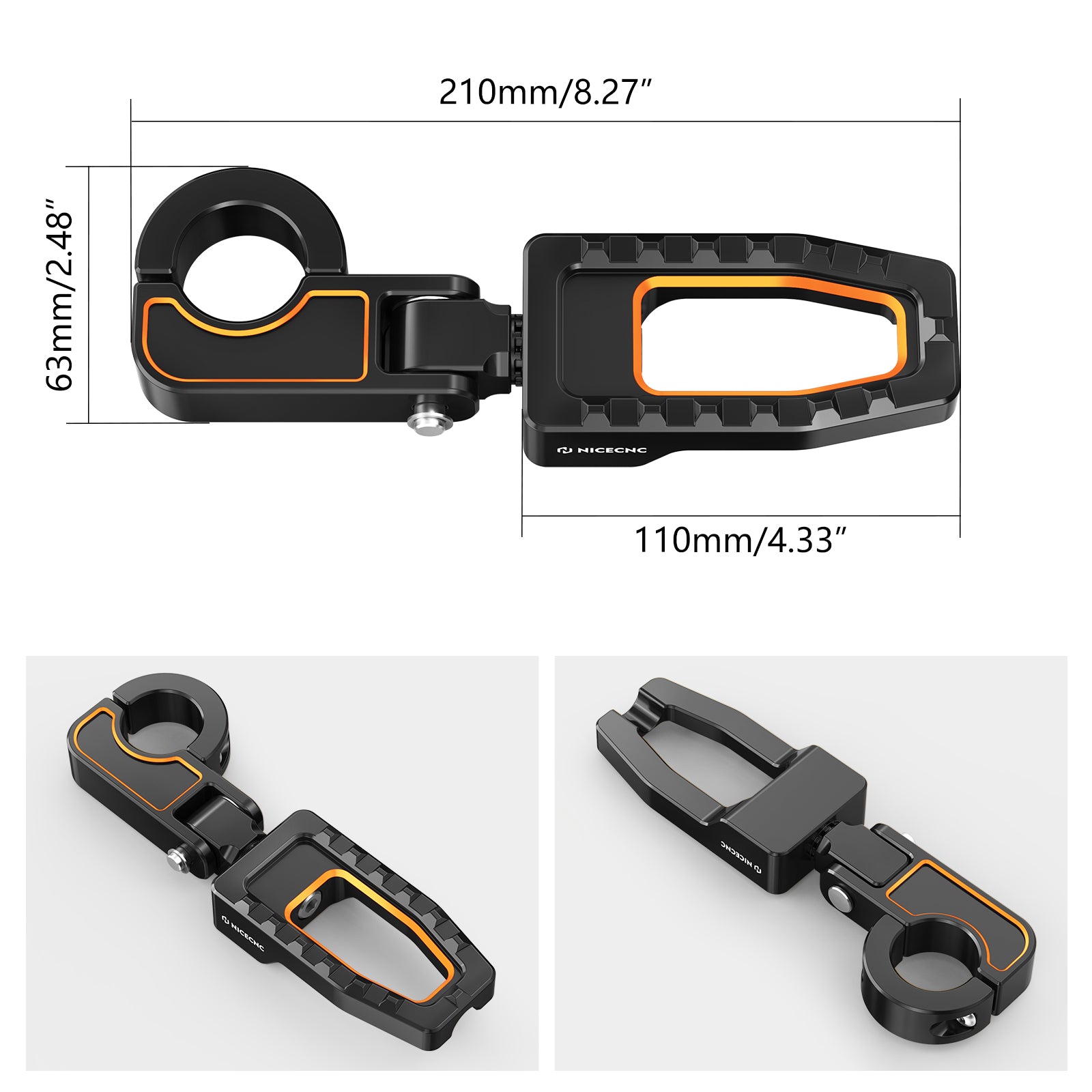 Foldable Adjustable Engine Guard Bumper Foot Peg Kit For Harley Street Glide Road King