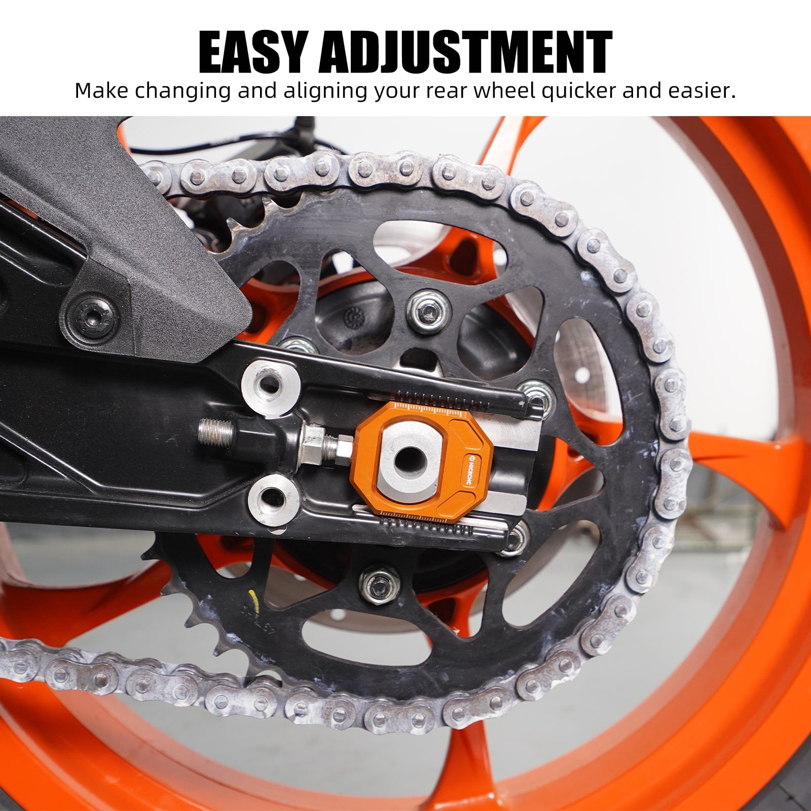 Chain Tension Adjuster Kit For KTM 125 250 390 Duke 2024