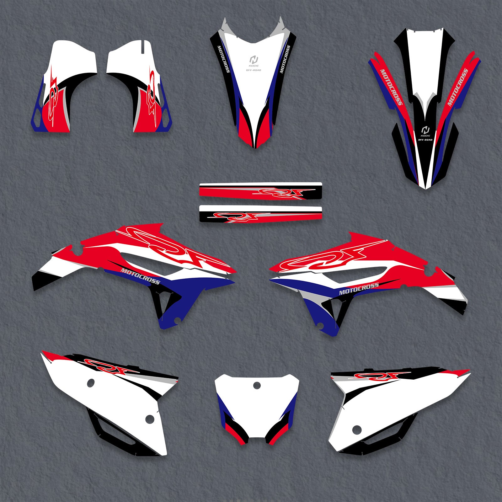 Full Graphics Decals Stickers Kit For HONDA CRF450 2021-2024