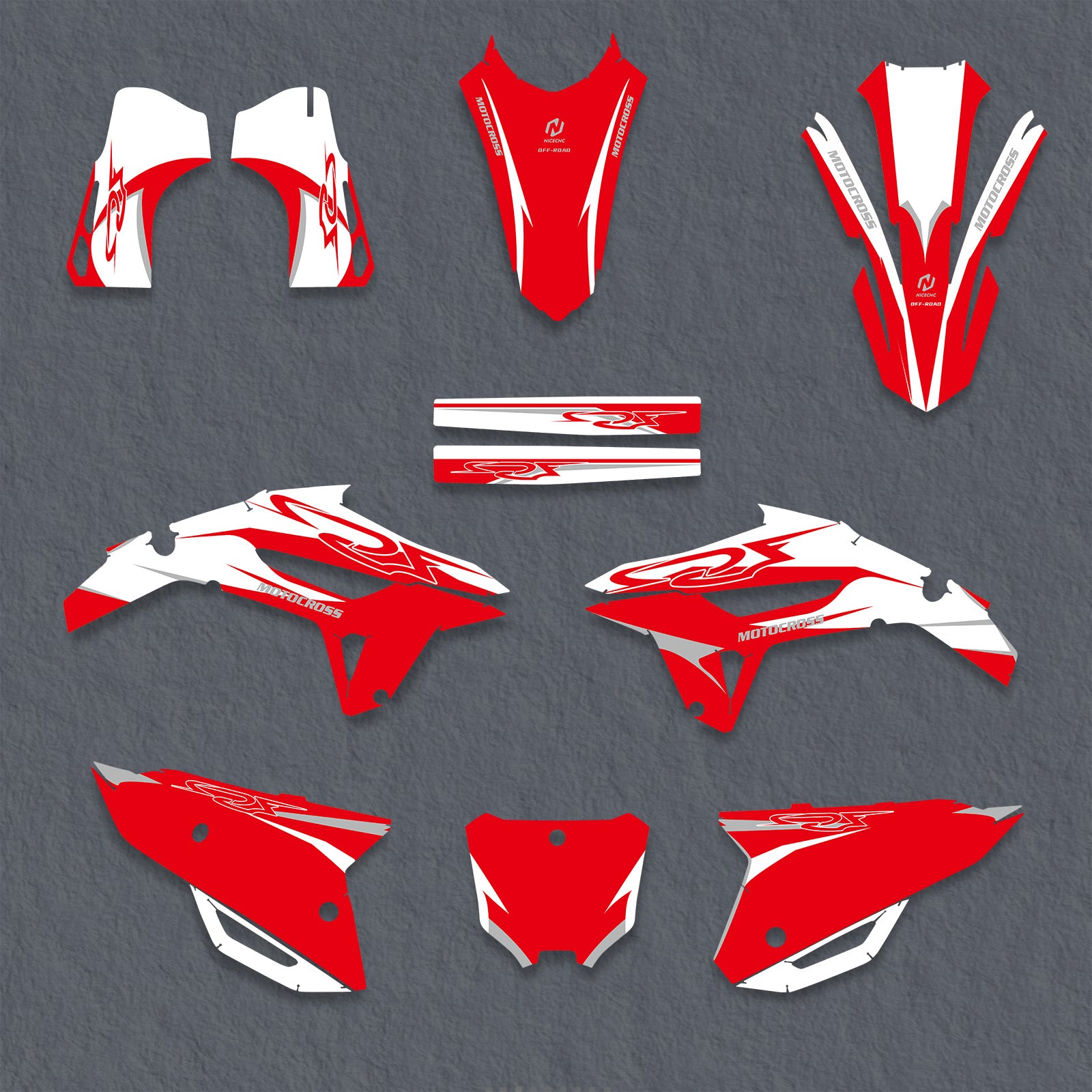 Full Graphics Decals Stickers Kit For HONDA CRF450 2021-2024