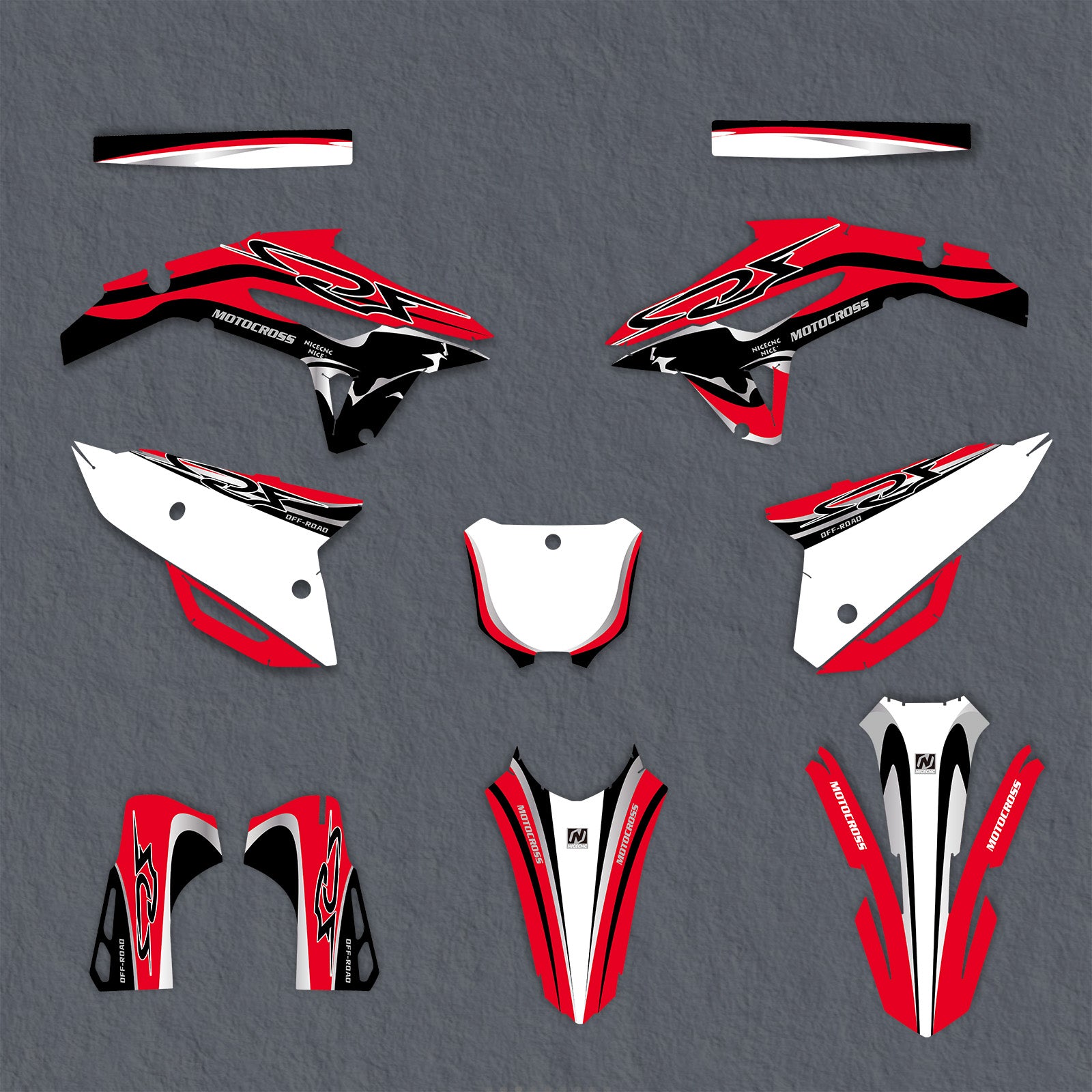 Full Graphics Decals Stickers Kit For Honda CRF250 2022-2024