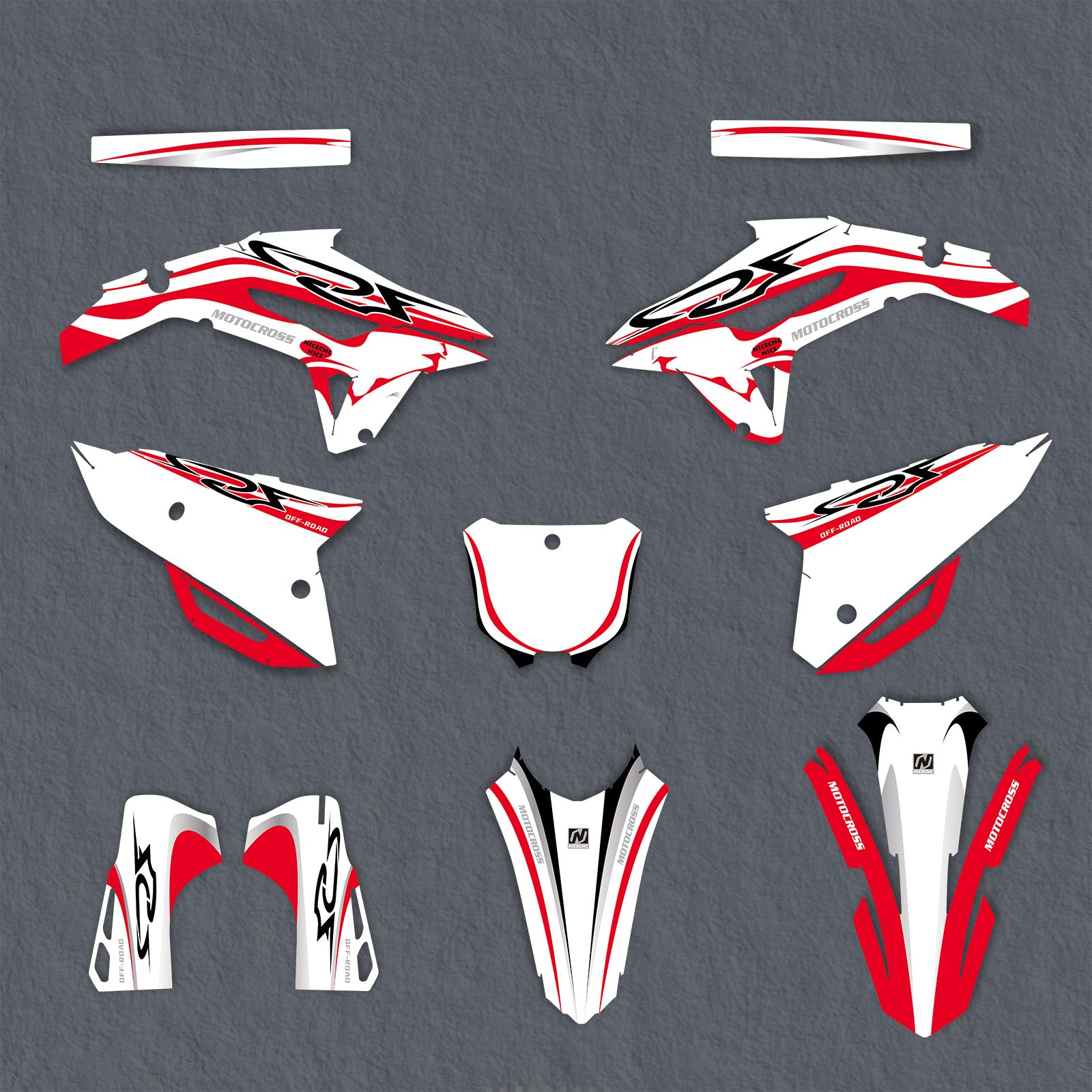 Full Graphics Decals Stickers Kit For Honda CRF250 2022-2024