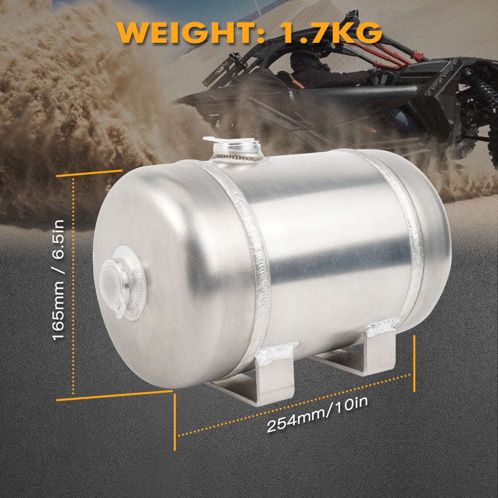 Upgraded ATV UTV Dual-Port Compressed Air Tank Reservoir 4L Portable 1 Gallon 150PSI