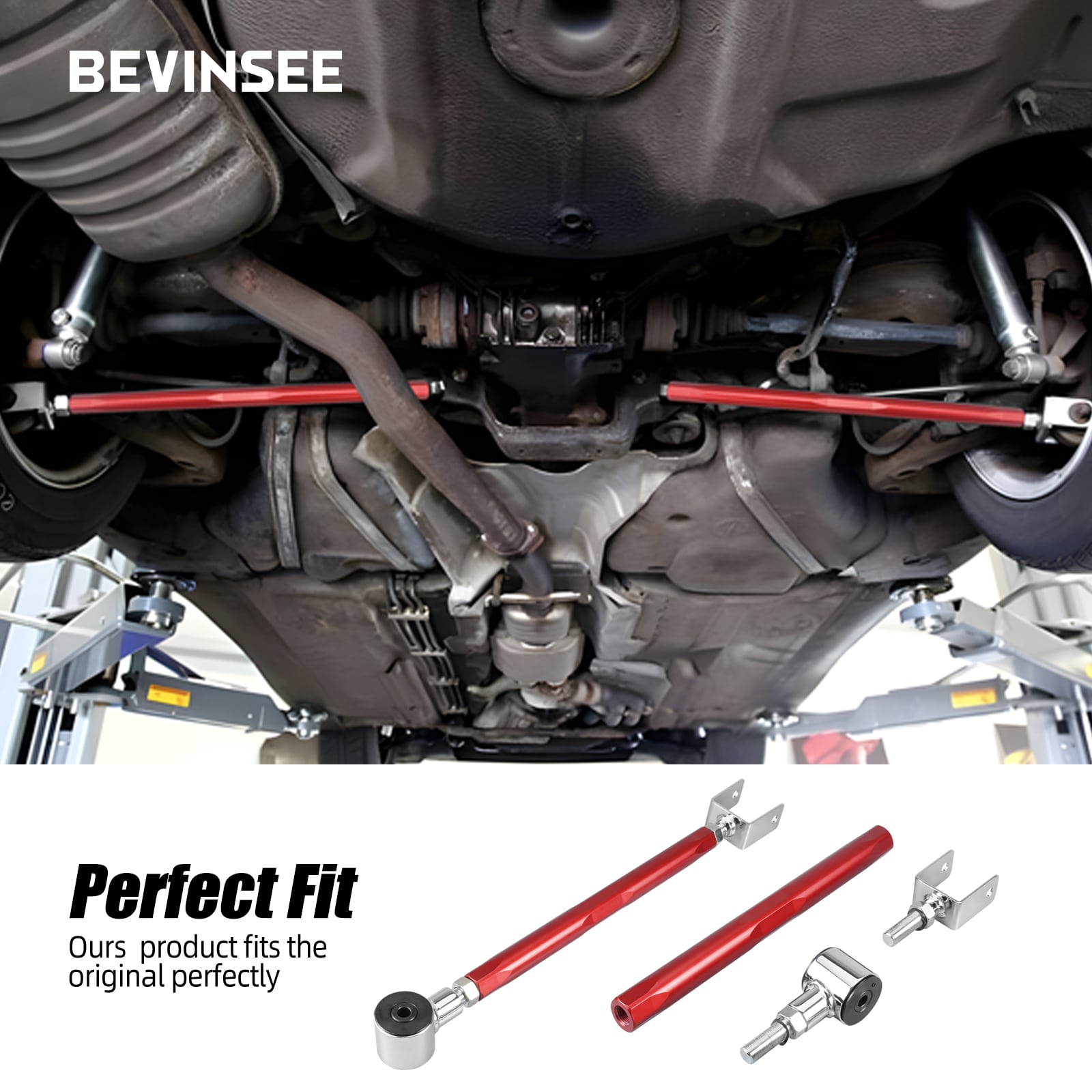 Adjustable Rear Lower Camber Control Arms Kit For BMW E36 E46