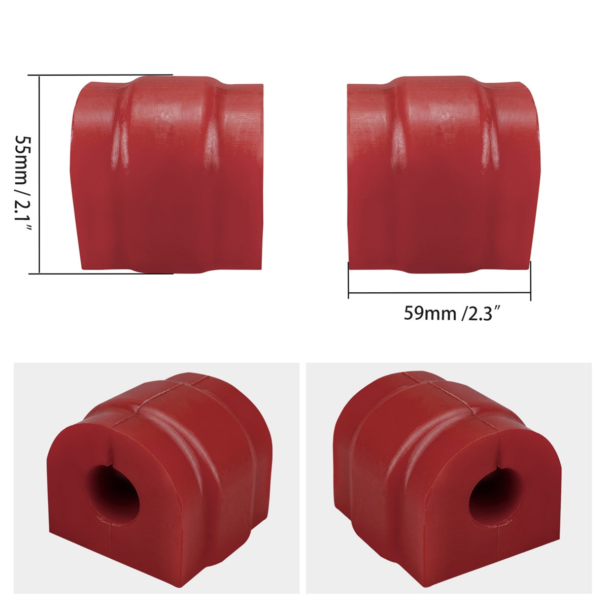 Front Anti Roll Sway Bar Poly Bushing For BMW E46 1999-2006