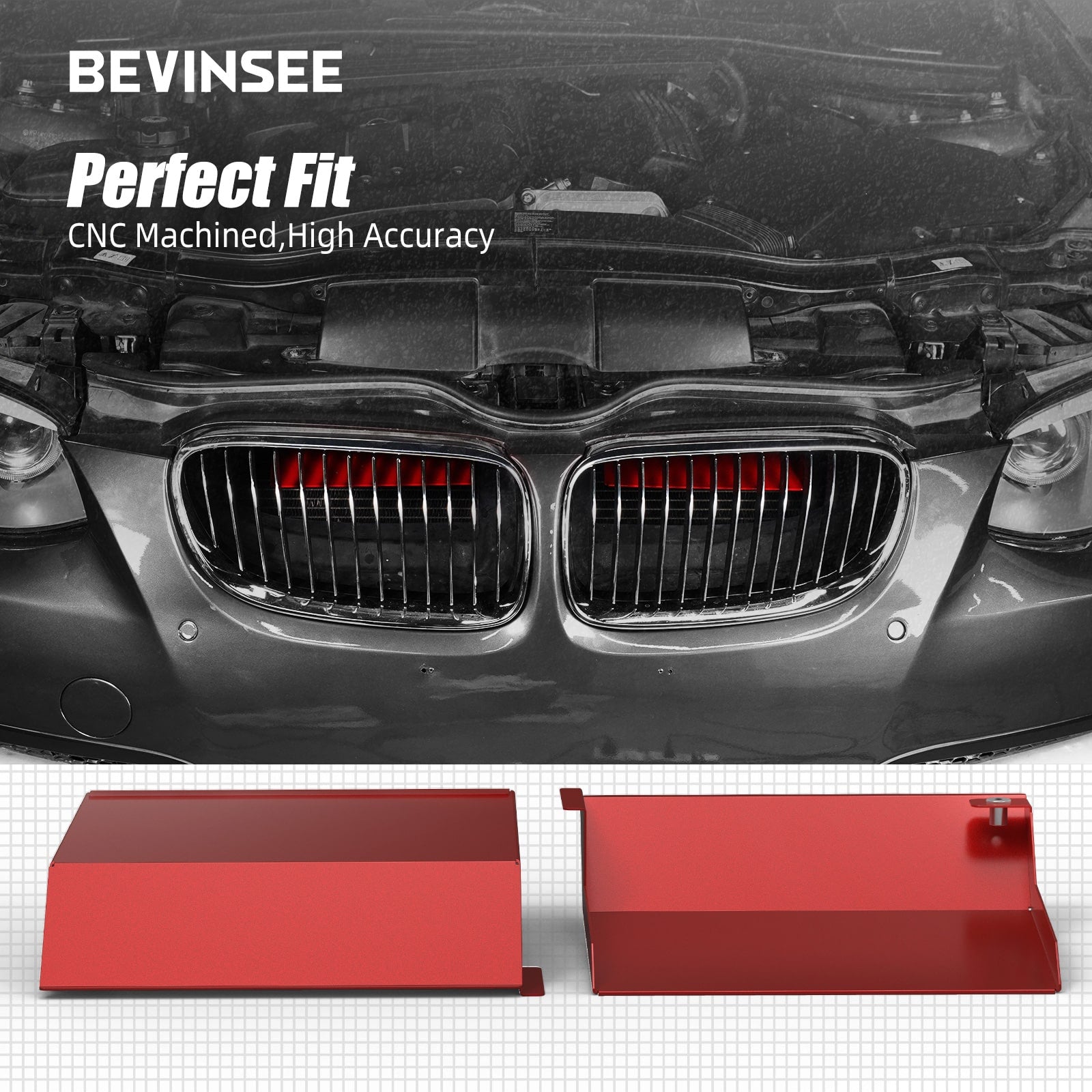 Pair Air Intake Scoops Air Inlet For BMW E90 E91 E92 E93 323i 325i 328i 330i 335i 335d