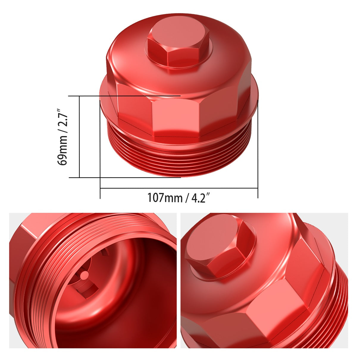 Oil Filter Housing Caps For E90 E92 E93 M3 S65 V8 Engine