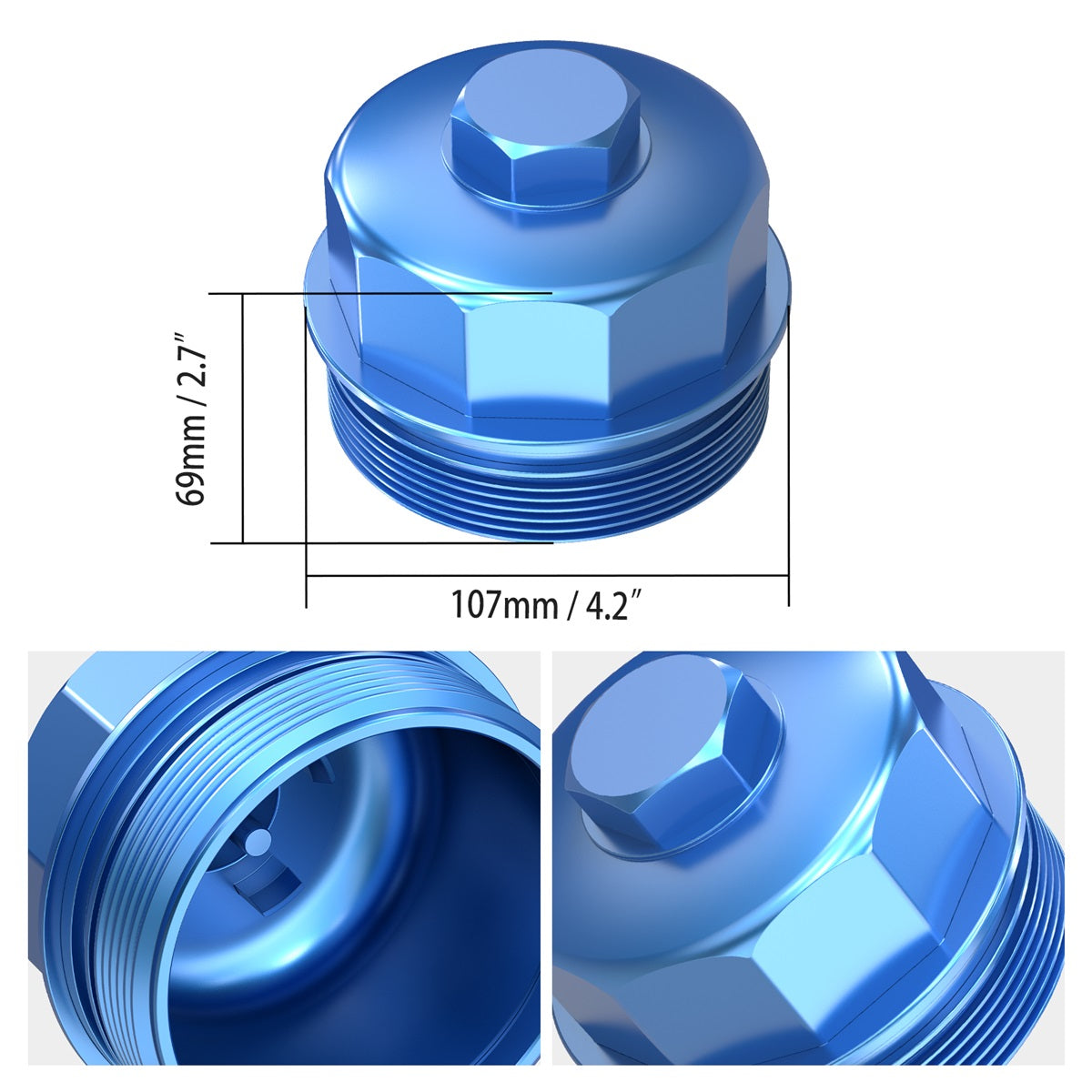 Oil Filter Housing Caps For E90 E92 E93 M3 S65 V8 Engine