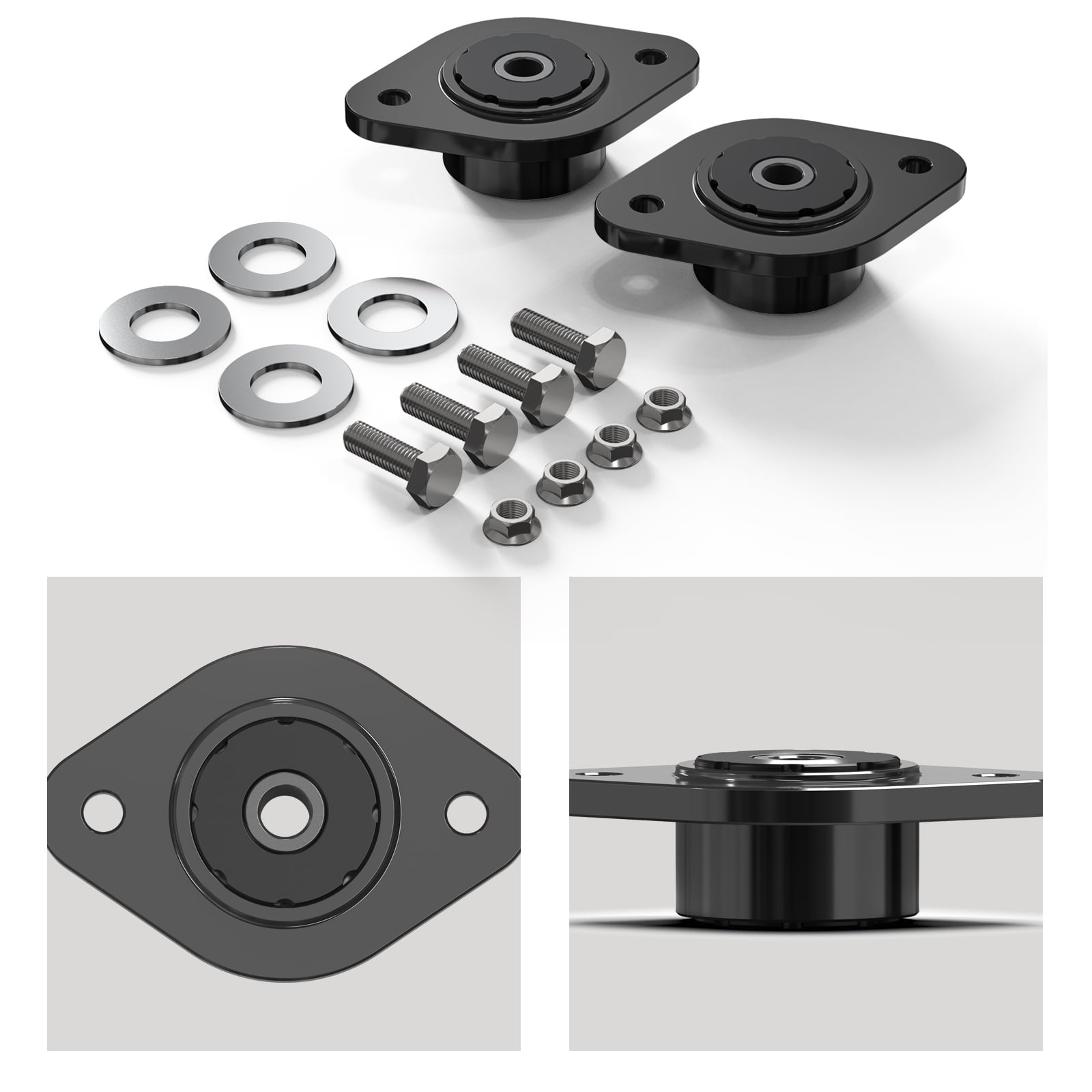 10mm Rear Polyurethane Shock Mounts For BMW E30 E36 E46 Z3 Z4