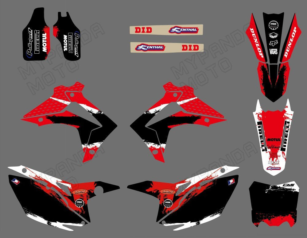 Motorcycle Graphic Decals Stickers For Honda CRF250 2014-2017 CRF450 2013-2016