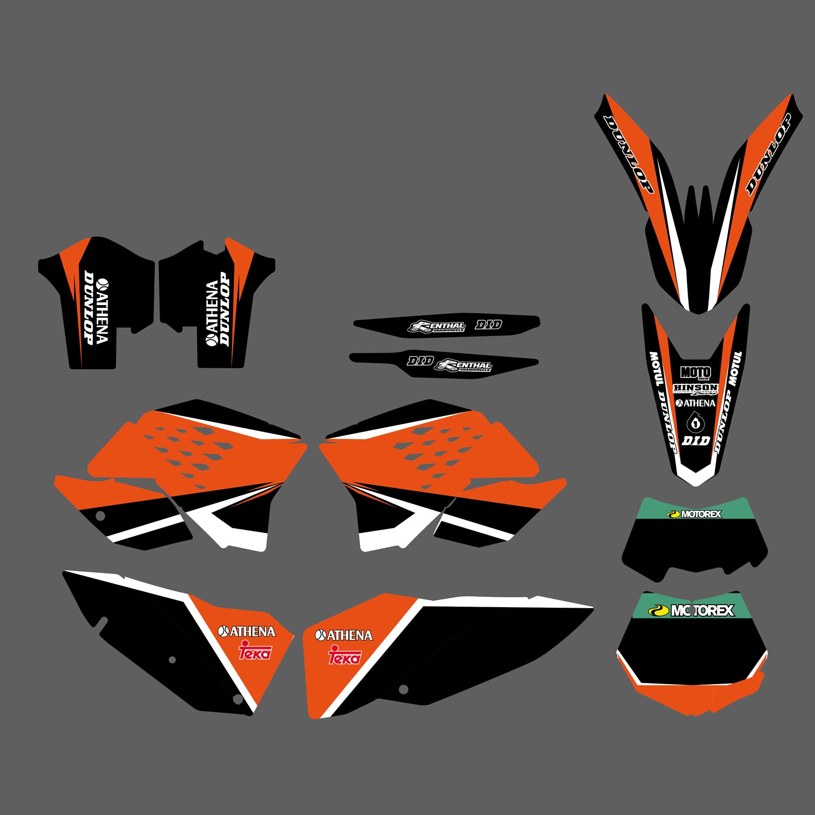 Motorcycle Graphic Stickers Kits For KTM EXC 2008-2011