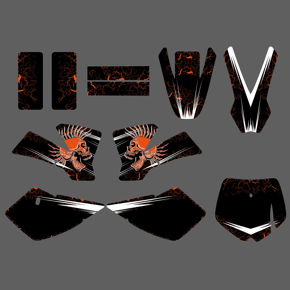 Team Graphics Background Decals Sticker For KTM SX50 2002-2008