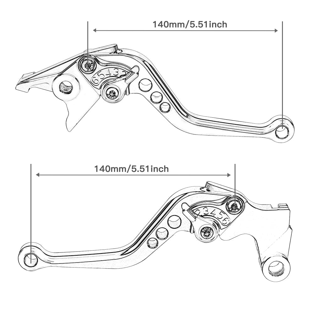 14cm 5.5 Inch Short Brake Clutch Levers For Honda CBR600RR CBR954RR