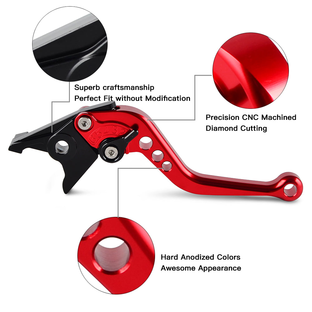 Adjustable Short Brake Clutch Levers For Honda CBR900RR VTX1300 CBR600