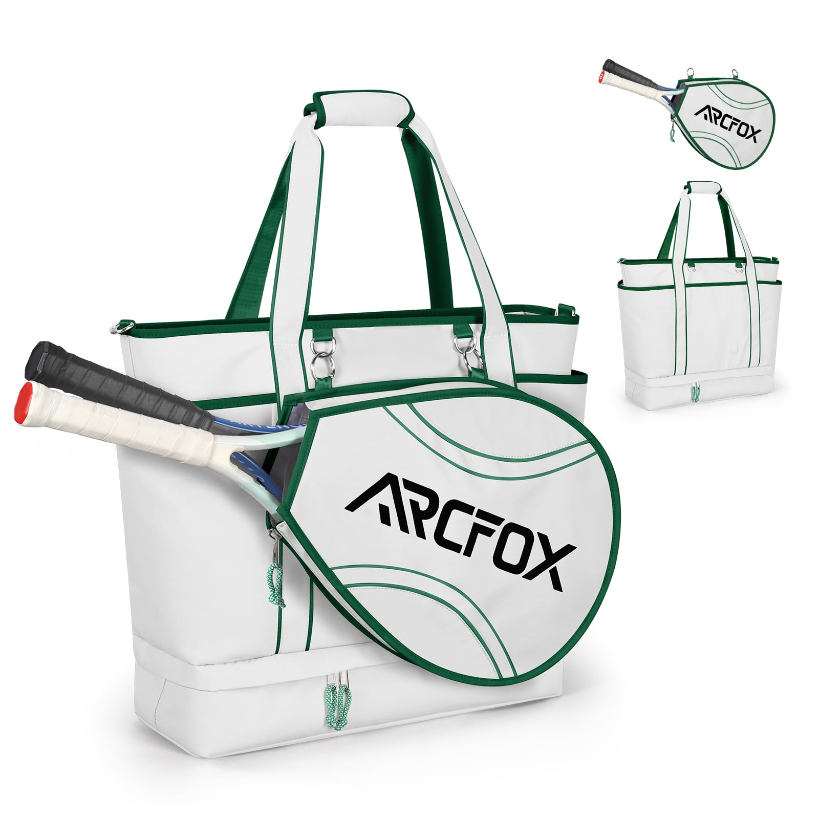 ARCFOX Tennis Tote Bag Tennis Racket Shoulder Bag Multifunction Large Capacity