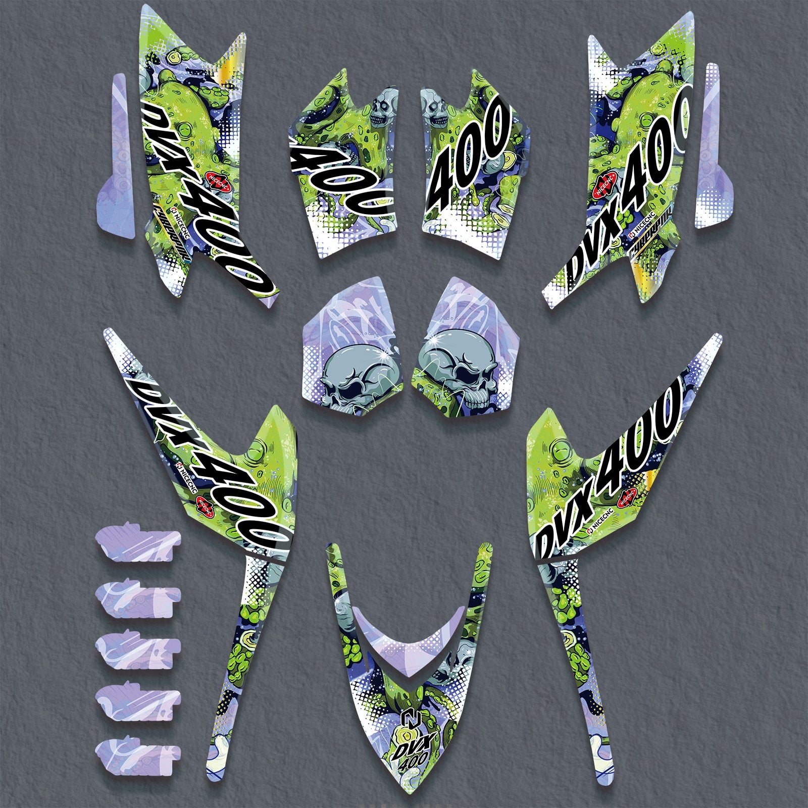 ATV Decals Full Graphics Stickers Kit For ARCTIC CAT DVX400 2004-2008