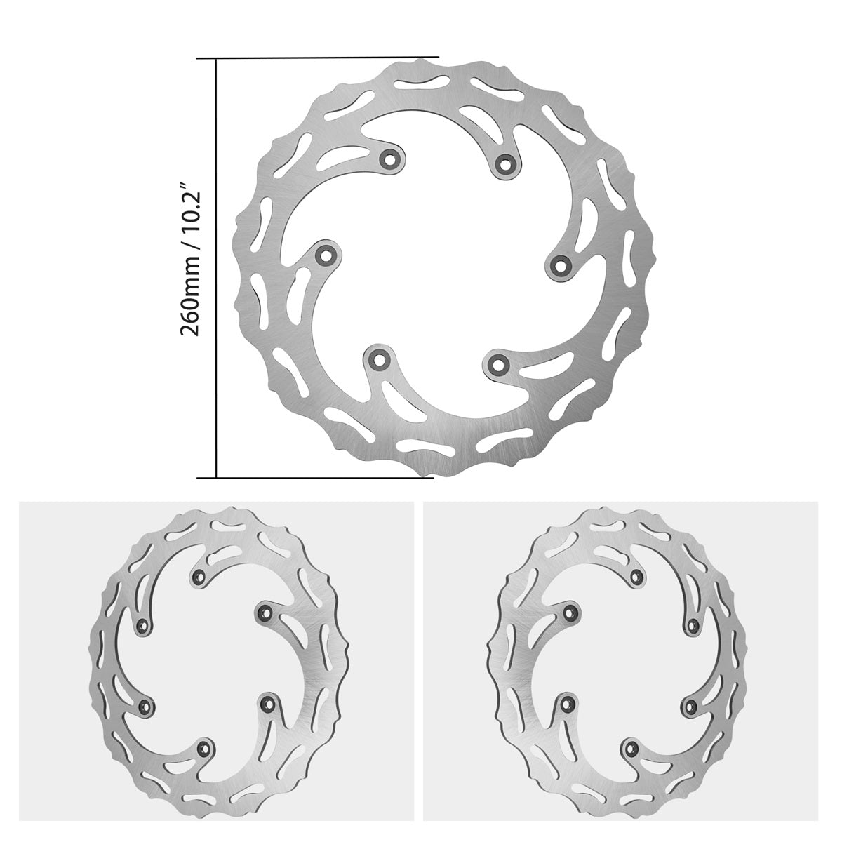 Solid Front Brake Disc Rotor For KTM 350 500 EXCF 1994-2022