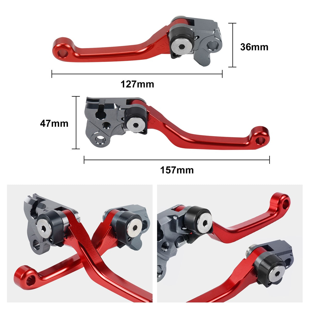 Dirt Bike Brake Clutch Levers Set For Honda CRF250F CRF150F CRF230F