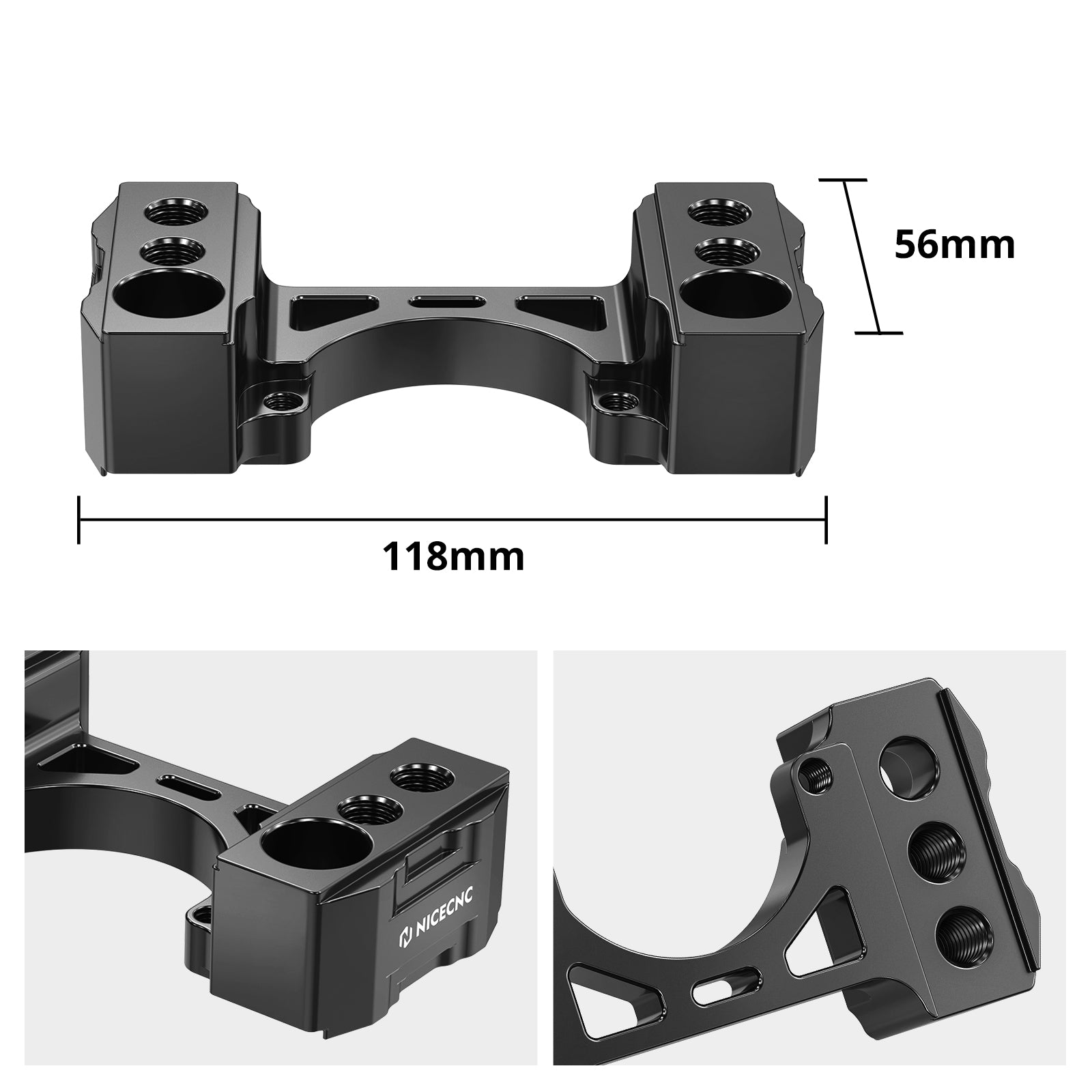 25.4mm 1'' Handlebar Bar Risers Clamp For Husqvarna NORDEN 901 2022-2023