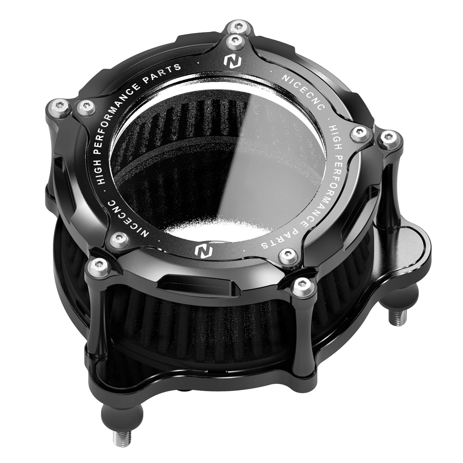Air Intake Filter with LED Strip For Harley Softail Touring Models