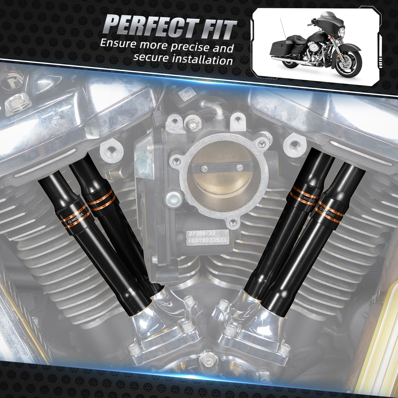 Tappet Covers For Harley Davidson M8 Engine 2017-2024