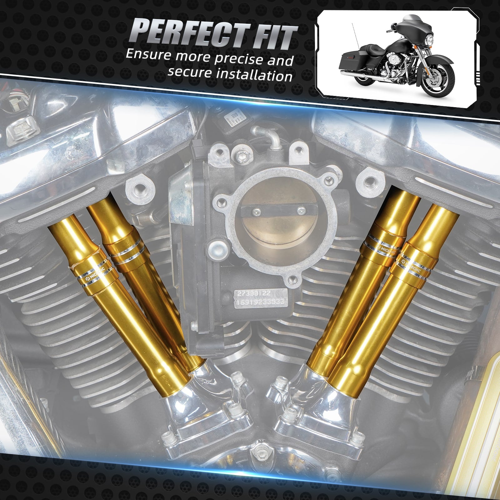 Tappet Covers For Harley Davidson M8 Engine 2017-2024