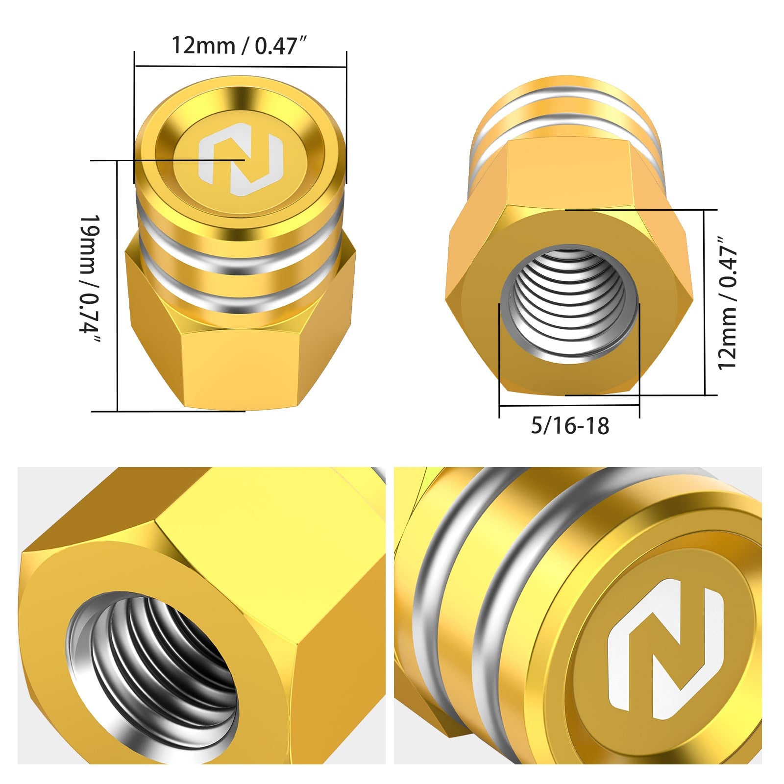 Horn Cover Mounting Nut Locking Kit For Harley Road King Street Glide