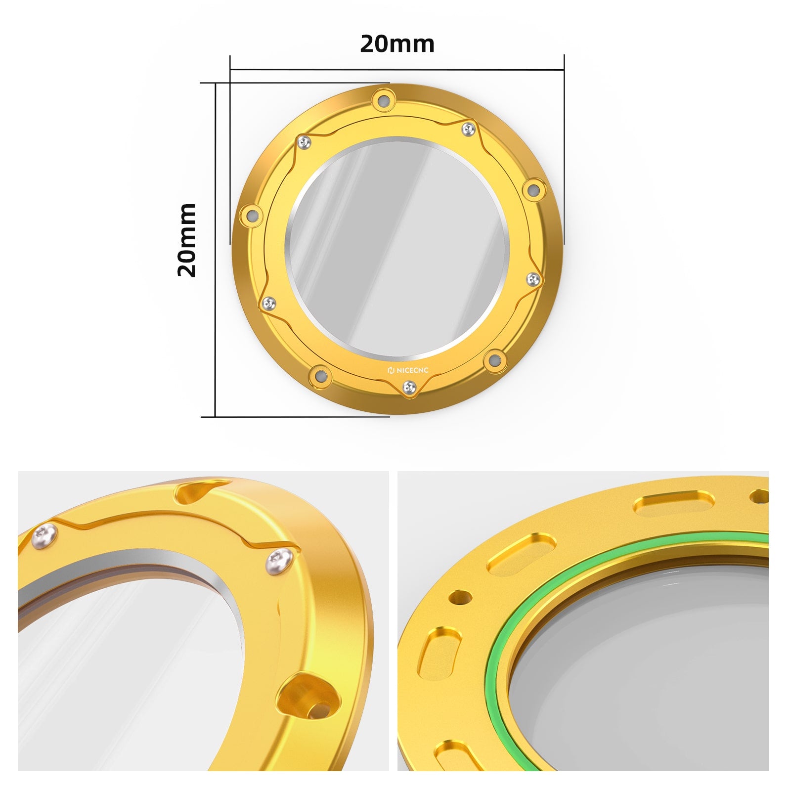 Transparent Primary Derby Clutch Cover For Harley Street Glide Road King Ultra Limited