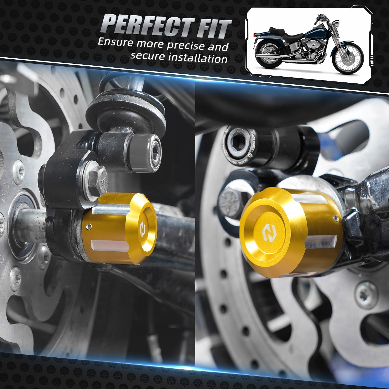 Rear Axle Nut Covers Caps For Harley Road King FLHR Electra Glide Street Glide FLHX