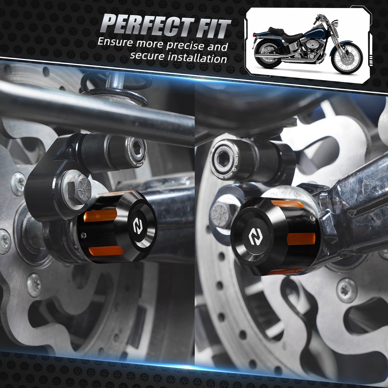 Rear Axle Nut Covers Caps For Harley Road King FLHR Electra Glide Street Glide FLHX