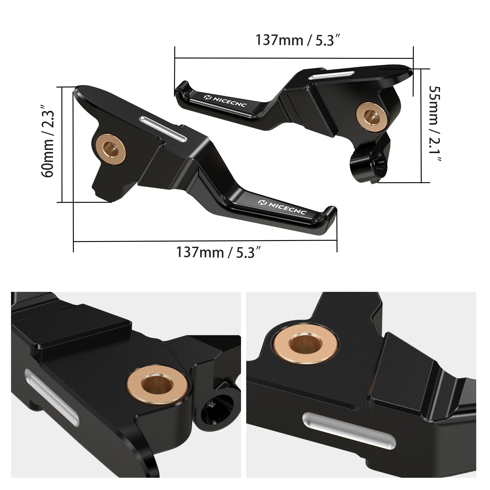 Two-Finger Clutch Brake Shorty Hand Levers For Harley Road King Street Glide